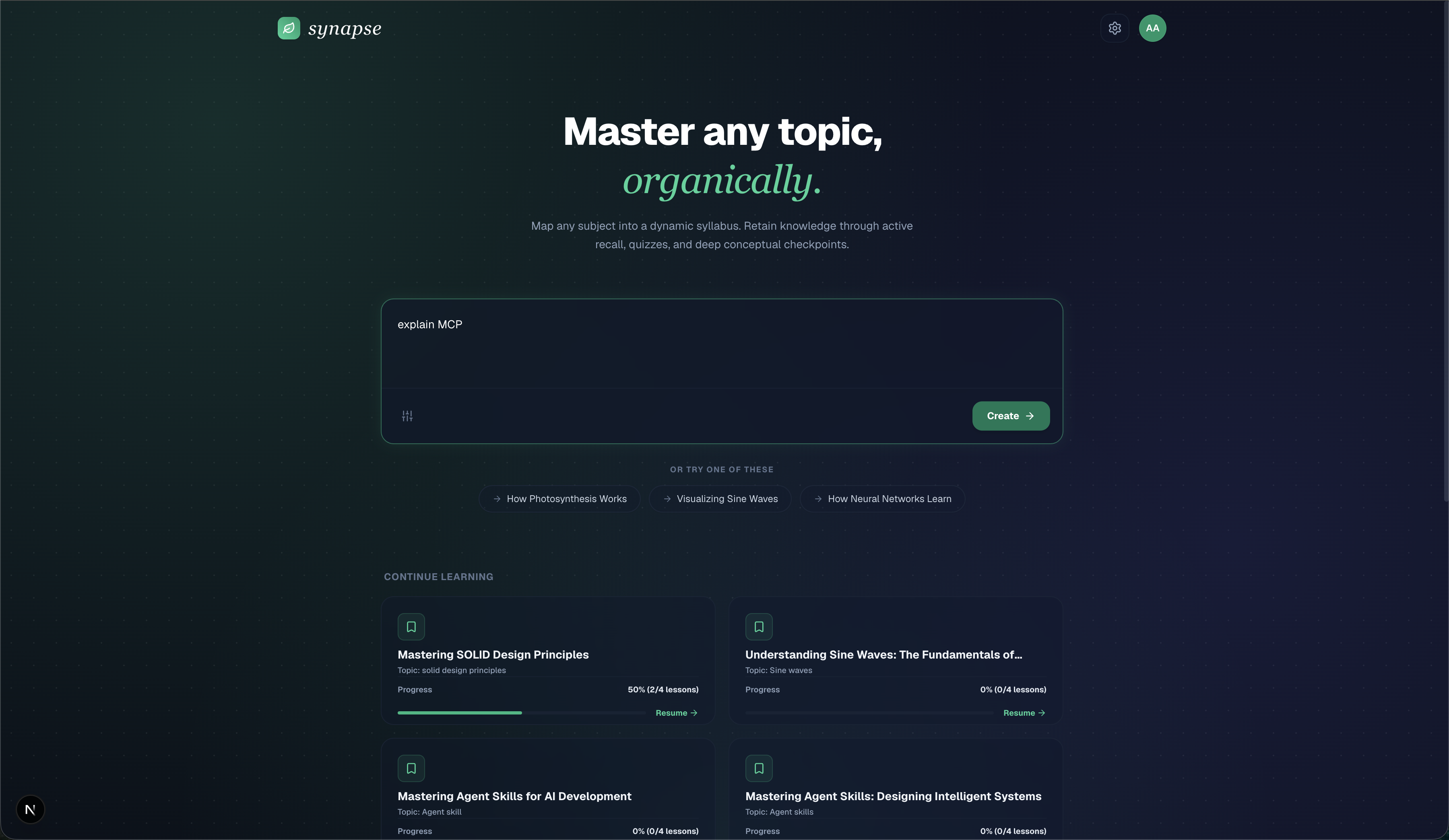 Synapse Model Configuration Settings